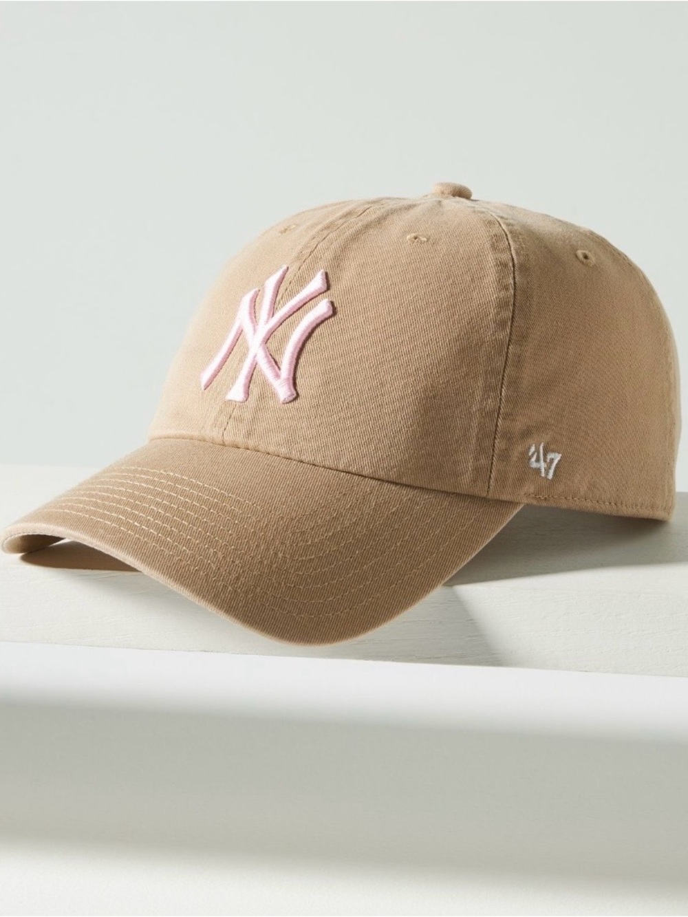 '47 New York Yankees Baseball Cap Khaki/Pink